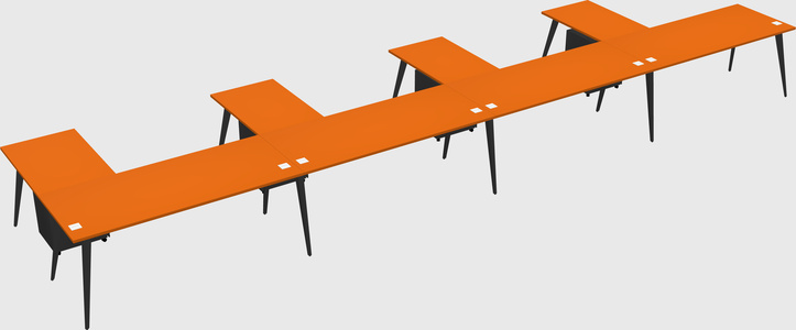 Modern l-shaped office desk