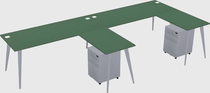 Modern L-shaped Office Desk