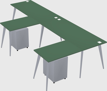 Modern l-shaped office desk
