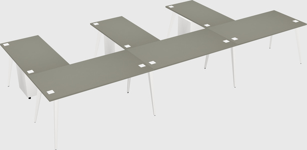 Modern l-shaped office desk