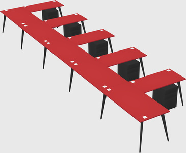 Modern l-shaped office desk