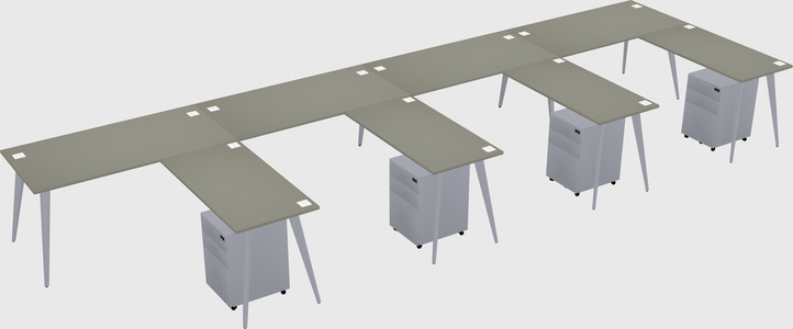 Modern L-shaped Office Desk