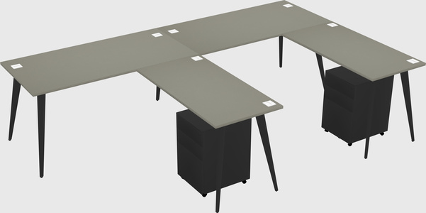 Modern L-shaped Office Desk