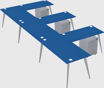 Modern l-shaped office desk