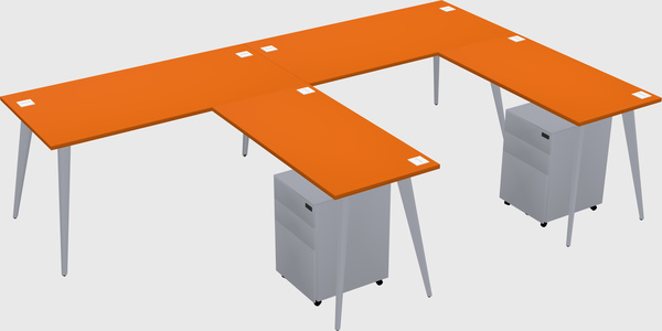 Modern L-shaped Office Desk