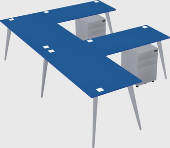 Modern l-shaped office desk