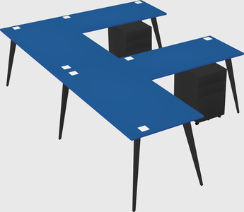 Modern l-shaped office desk