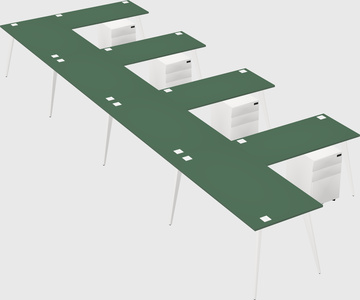 Modern l-shaped office desk