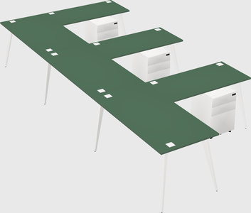 Modern l-shaped office desk
