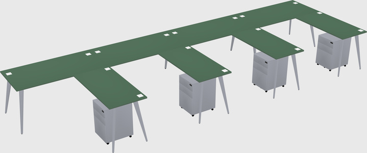 Modern L-shaped Office Desk