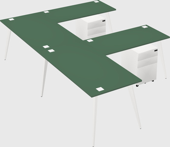 Modern l-shaped office desk