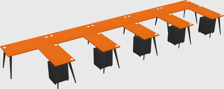 Modern L-shaped Office Desk