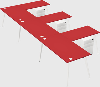 Modern l-shaped office desk