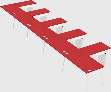 Modern l-shaped office desk