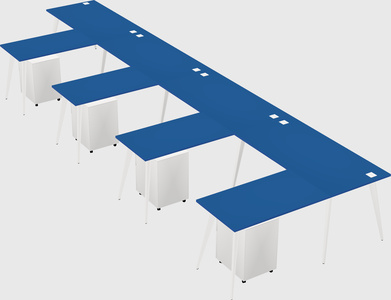 Modern l-shaped office desk