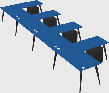 Modern l-shaped office desk