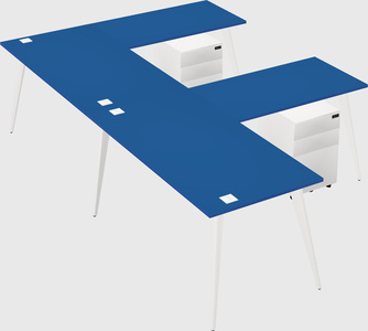Modern l-shaped office desk