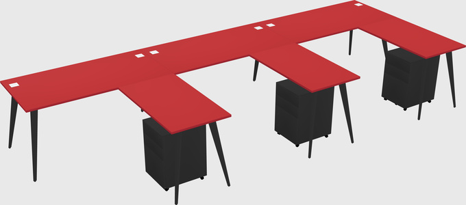 Modern L-shaped Office Desk