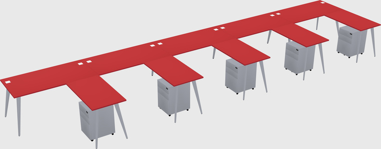 Modern L-shaped Office Desk