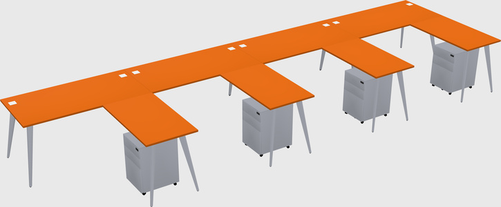Modern L-shaped Office Desk