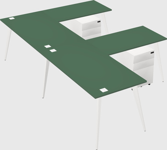 Modern l-shaped office desk