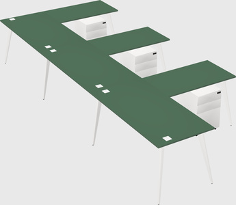 Modern l-shaped office desk
