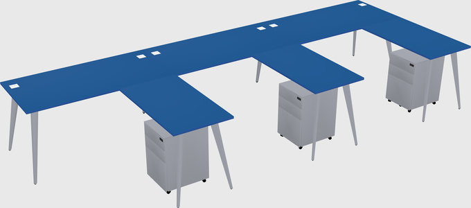Modern L-shaped Office Desk