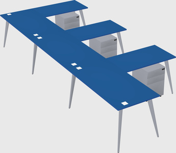 Modern l-shaped office desk
