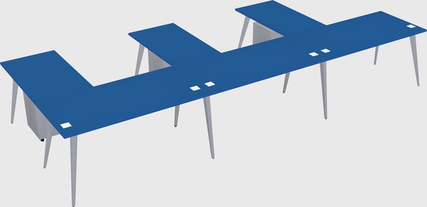 Modern l-shaped office desk