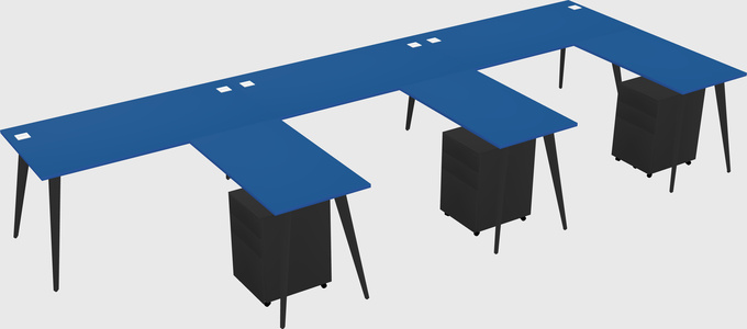 Modern L-shaped Office Desk