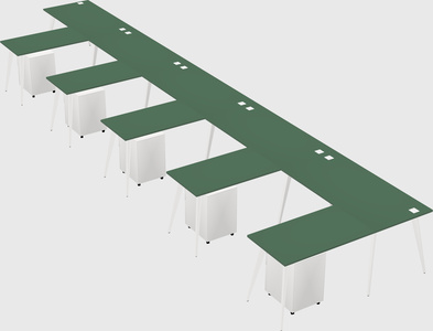 Modern l-shaped office desk