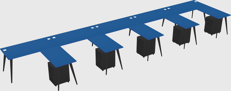 Modern L-shaped Office Desk