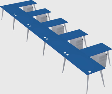 Modern l-shaped office desk