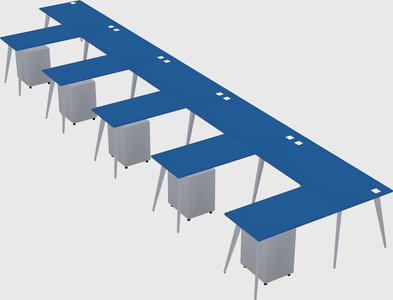 Modern l-shaped office desk