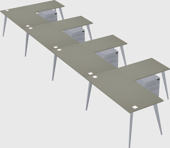 Modern l-shaped office desk