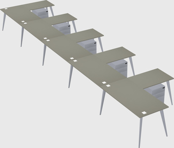Modern l-shaped office desk