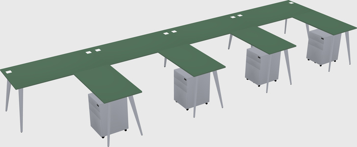 Modern L-shaped Office Desk