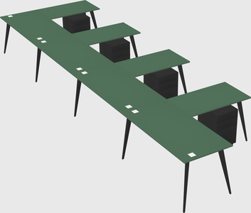 Modern l-shaped office desk