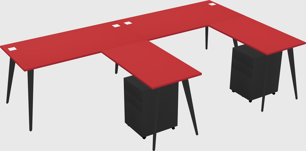 Modern L-shaped Office Desk