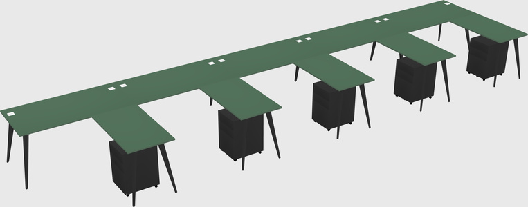 Modern L-shaped Office Desk