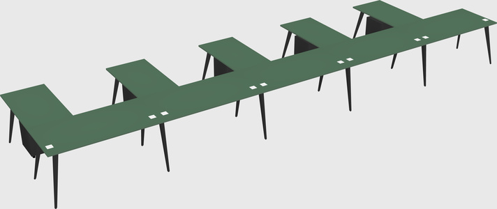 Modern l-shaped office desk
