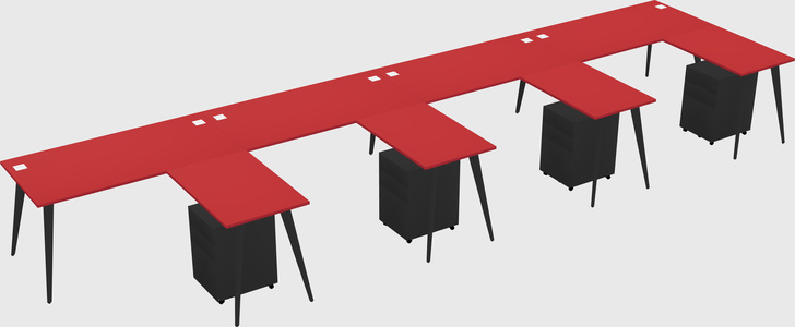Modern L-shaped Office Desk