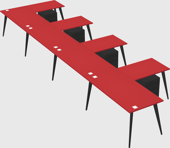 Modern l-shaped office desk