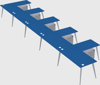Modern l-shaped office desk