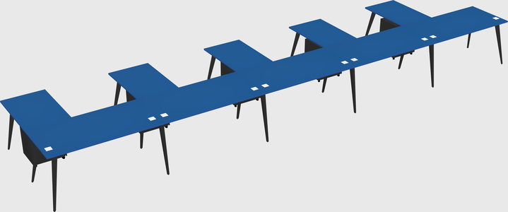 Modern l-shaped office desk