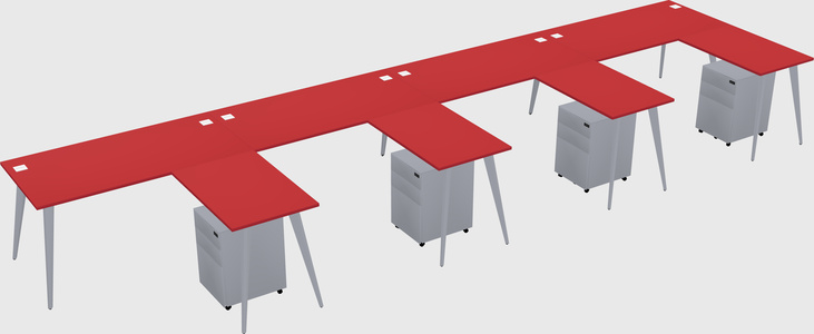Modern L-shaped Office Desk