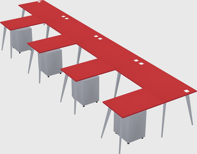 Modern l-shaped office desk