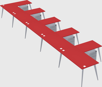Modern l-shaped office desk