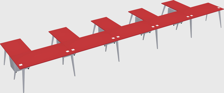 Modern l-shaped office desk