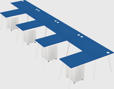 Modern l-shaped office desk